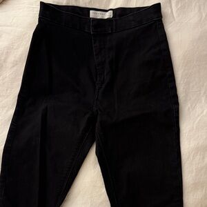 Topshop Black Tapered Trousers